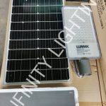 งาน โคมถนนโซล่า All in one แบบแยกแผง PROSAVE 600W 6500K LUMAX